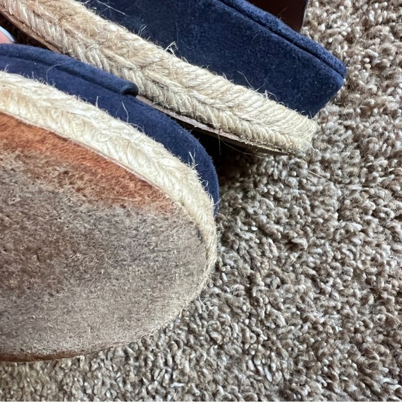 CHLOE Navy Blue Lauren Espadrilles size 38 - Picture 9 of 10